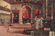 CARPACCIO, Vittore Vision of St Augustin fg oil